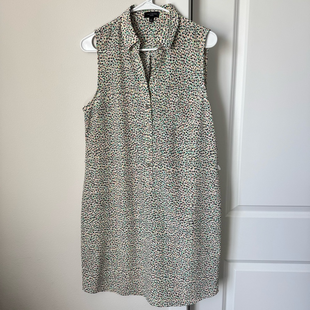 The Limited Ashton Shirt Dress Size Medium Sleeveless Spring Business Casual